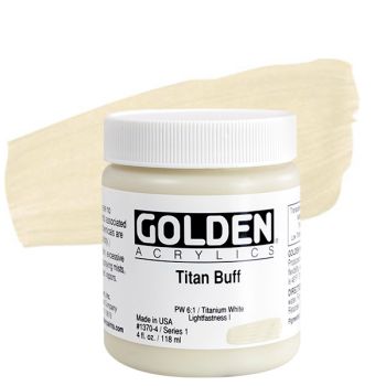 GOLDEN Heavy Body Acrylics - Titan Buff, 4oz Jar