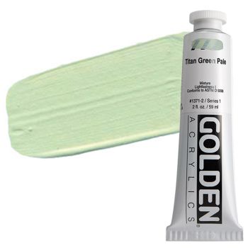 GOLDEN Heavy Body Acrylics - Titan Green Pale, 2oz Tube