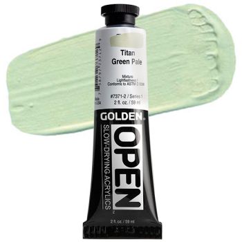 GOLDEN Open Acrylic Paints Titan Green Pale 2 oz