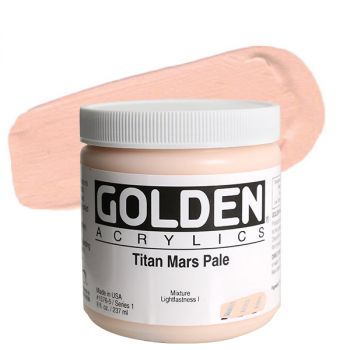 GOLDEN Heavy Body Acrylics - Titan Mars Pale, 8oz Jar