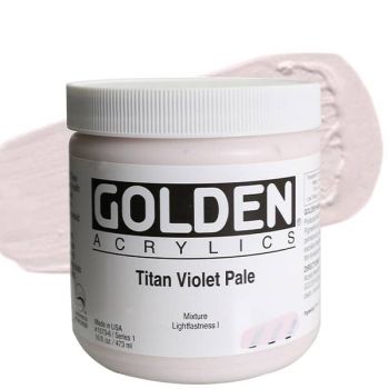 GOLDEN Heavy Body Acrylics - Titan Violet Pale, 16oz Jar