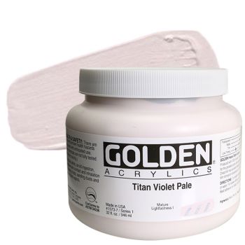 GOLDEN Heavy Body Acrylics - Titan Violet Pale, 32oz Jar