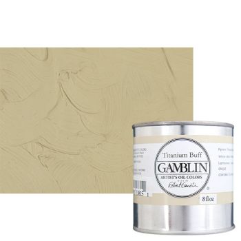 Gamblin Artist's Oil Color 8 oz Can - Titanium Buff