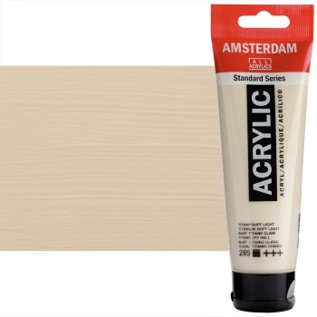 Amsterdam Standard Series Acrylic Paints - Titanium Buff Light, 120ml