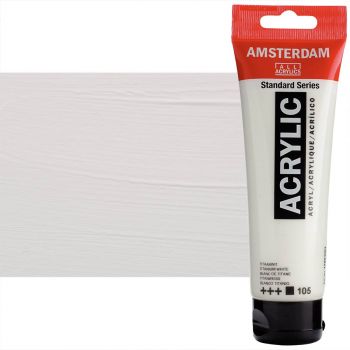 Amsterdam Standard Series Acrylic Paints - Titanium White, 120ml
