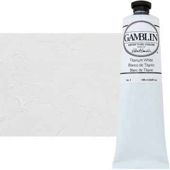 Gamblin Artist's Oil Color 150ml Titanium White Tube