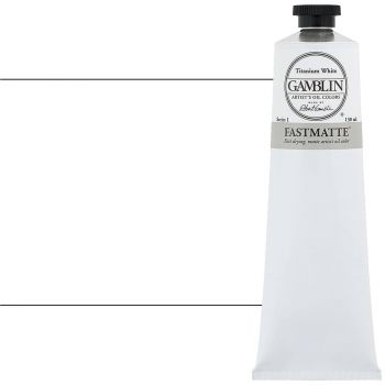 Gamblin FastMatte Alkyd Titanium White 150ml Oil Paint