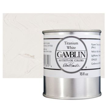 Gamblin Artist's Oil Color 16 oz Can - Titanium White
