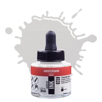 Amsterdam Acrylic Ink - Titanium White, 30ml