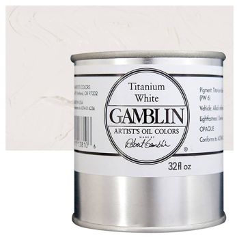 Gamblin Artists Oil - Titanium White, 32oz Can