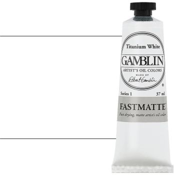 Gamblin FastMatte Alkyd Oil Colors 37 ml Tube - Titanium White