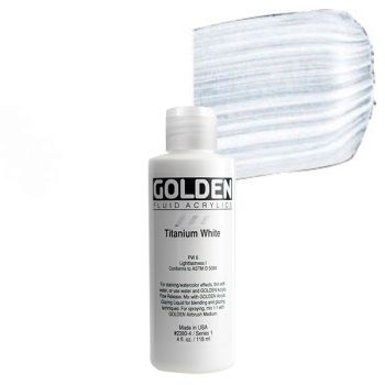 GOLDEN Fluid Acrylics Titanium White 4 oz