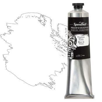 Speedball Pro Relief Ink 5 oz Titanium White
