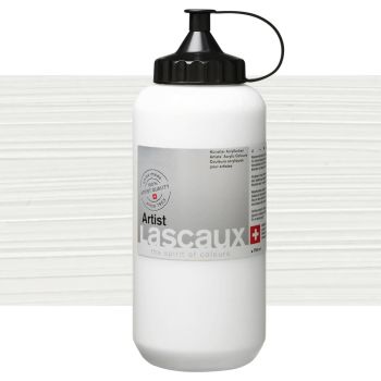 Lascaux Thick Bodied Artist Acrylics Titanium White 750 ml