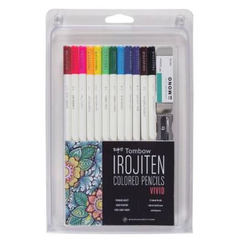 Irojiten Vivid Set of 14 colored Pencils