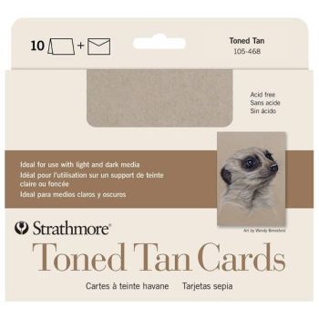 Strathmore Toned Cards 5x6.875" - Tan