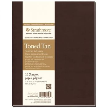 Strathmore 400 Series Softcover Recycled Art Journal 7-3/4x9-3/4" (112 pg) - Tan