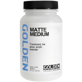 GOLDEN Matte Medium, 8oz Jar (237ml