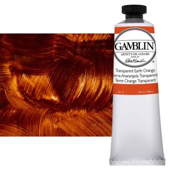 Gamblin Artist's Oil Color 37 ml Tube - Transparent Earth Orange