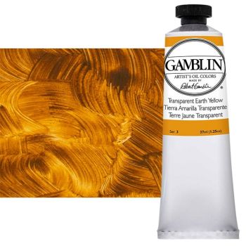 Gamblin Artist's Oil Color 37 ml Tube - Transparent Earth Yellow
