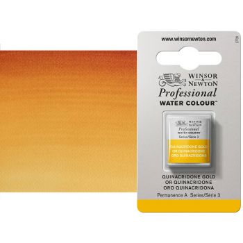 Winsor & Newton Professional Watercolor Half Pan - Transparent Gold Deep