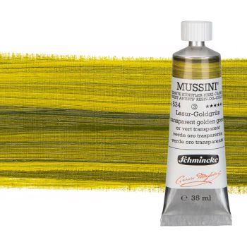 Schmincke Mussini Oil Color 35ml - Transparent Golden Green