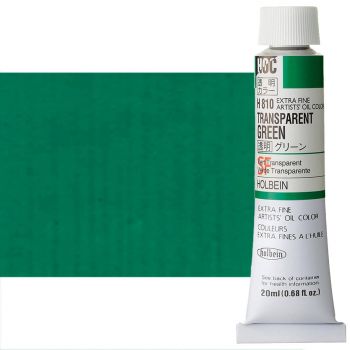 Holbein Extra-Fine Artists' Oil Color 20 ml Tube - Transparent Green