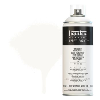 Liquitex Professional Spray Paint 400ml Can - Transparent Mixing White
