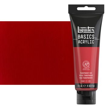 Liquitex Basics Acrylics 4oz Transparent Red