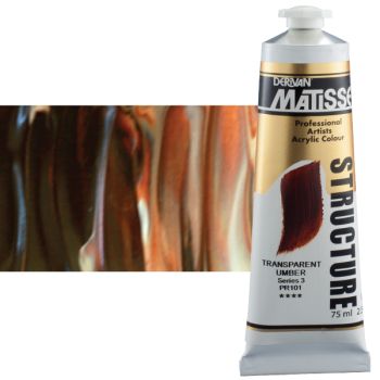 Matisse Structure Acrylic Colors Transparent Umber 75 ml