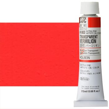 Holbein Extra-Fine Artists' Oil Color 20 ml Tube - Transparent Vermilion
