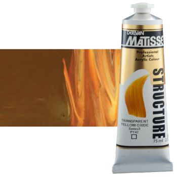 Matisse Structure Acrylic Colors Transparent Yellow Oxide 75 ml
