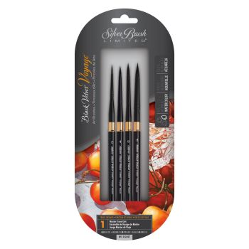 Black Velvet Voyage Travel Brush Round Set of 4