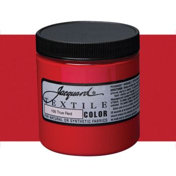 Jacquard Permanent Textile Color 8 oz. Jar - True Red