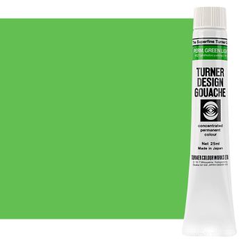 Turner Design Gouache - Permanent Green Light, 25ml Tube