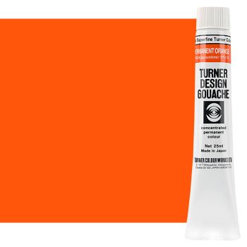 Turner Design Gouache Permanent Orange, 25ml