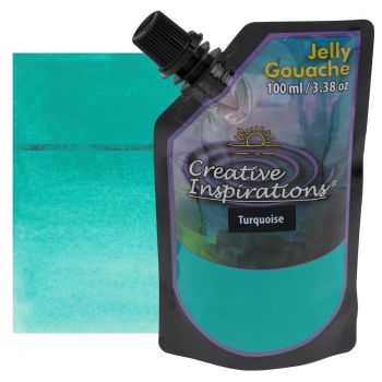 Creative Inspirations Jelly Gouache Pouch - Turquoise (100ml)