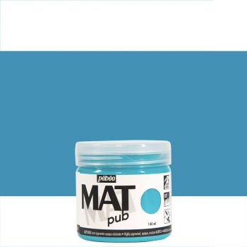 Pebeo Acrylic Mat Pub 140ml - Turquoise Blue