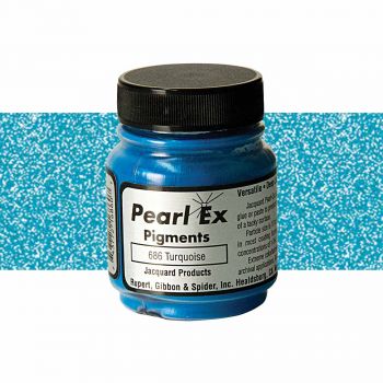 Jacquard Pearl-Ex Powder Pigment 1/2 oz Jar Turquoise