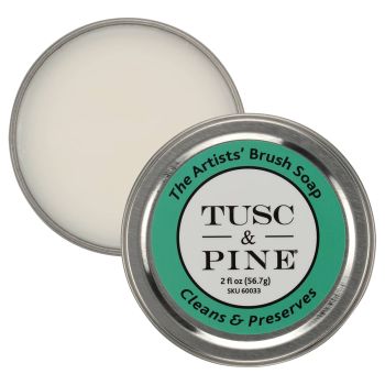Tusc & Pine Artists’ Brush Soap - 2oz tin