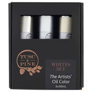 Tusc & Pine Oil Color Whites Box Set of 3, 40ml Tubes