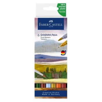 Goldfaber Dual Aqua Marker, Tuscany Set of 6