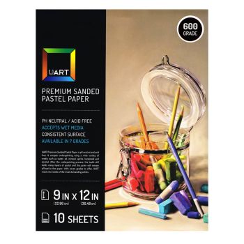 UART Sanded Pastel Paper 600 Grade 9" x 12" (Pack of 10) 