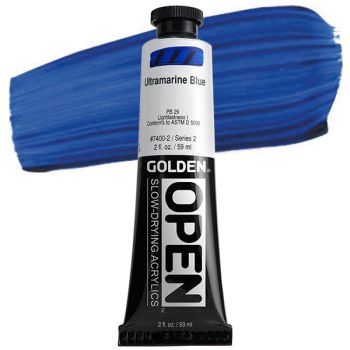 GOLDEN Open Acrylic Paints Ultramarine Blue 2 oz