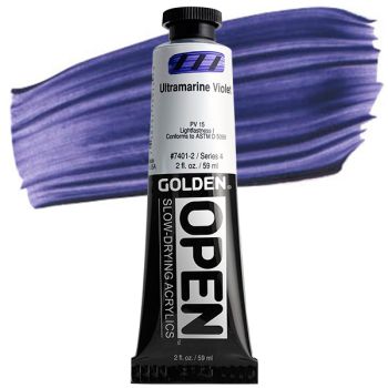 GOLDEN Open Acrylic Paints Ultramarine Violet 2 oz