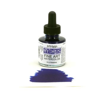 Dr. Ph. Martin's Hydrus Watercolor 1 oz Bottle - Ultramarine