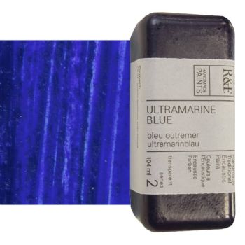 R&F Encaustic Handmade Paint 104 ml Block - Ultramarine Blue