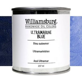 Williamsburg Handmade Oil Paint - Ultramarine Blue, 237ml Can