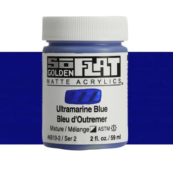 Golden SoFlat Matte Acrylic 2 oz Ultramarine Blue