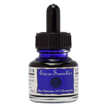 Sennelier Shellac Ink 30ml Bottle - Ultramarine Blue